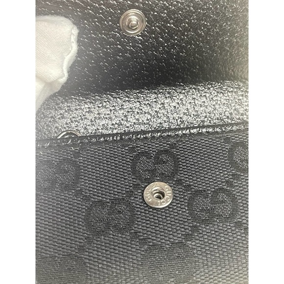 Gucci GG Monogram Black Canvas Key Case- Authentic - Picture 13 of 17